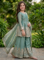 Kids Fandy Silk Dress Set 2