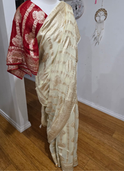 Banarasi Viscose Georgette Saree – Handwoven Designer Elegance 9