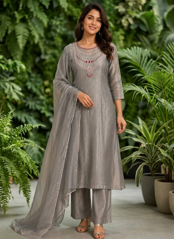 Salsa Tissue Kurta Pant Dupatta Set | Indian Women's Traditional Fashion Online Australia