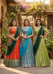 South‑Style Kanjivaram Silk Lehenga 9