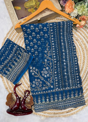 Bollywood Designer Saree – Fox Georgette with Katdana & Mirror Work 2
