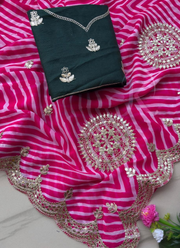 Special Shwan Lariya Saree – Cyc Georgette with Goota Foil & Coding Work 4