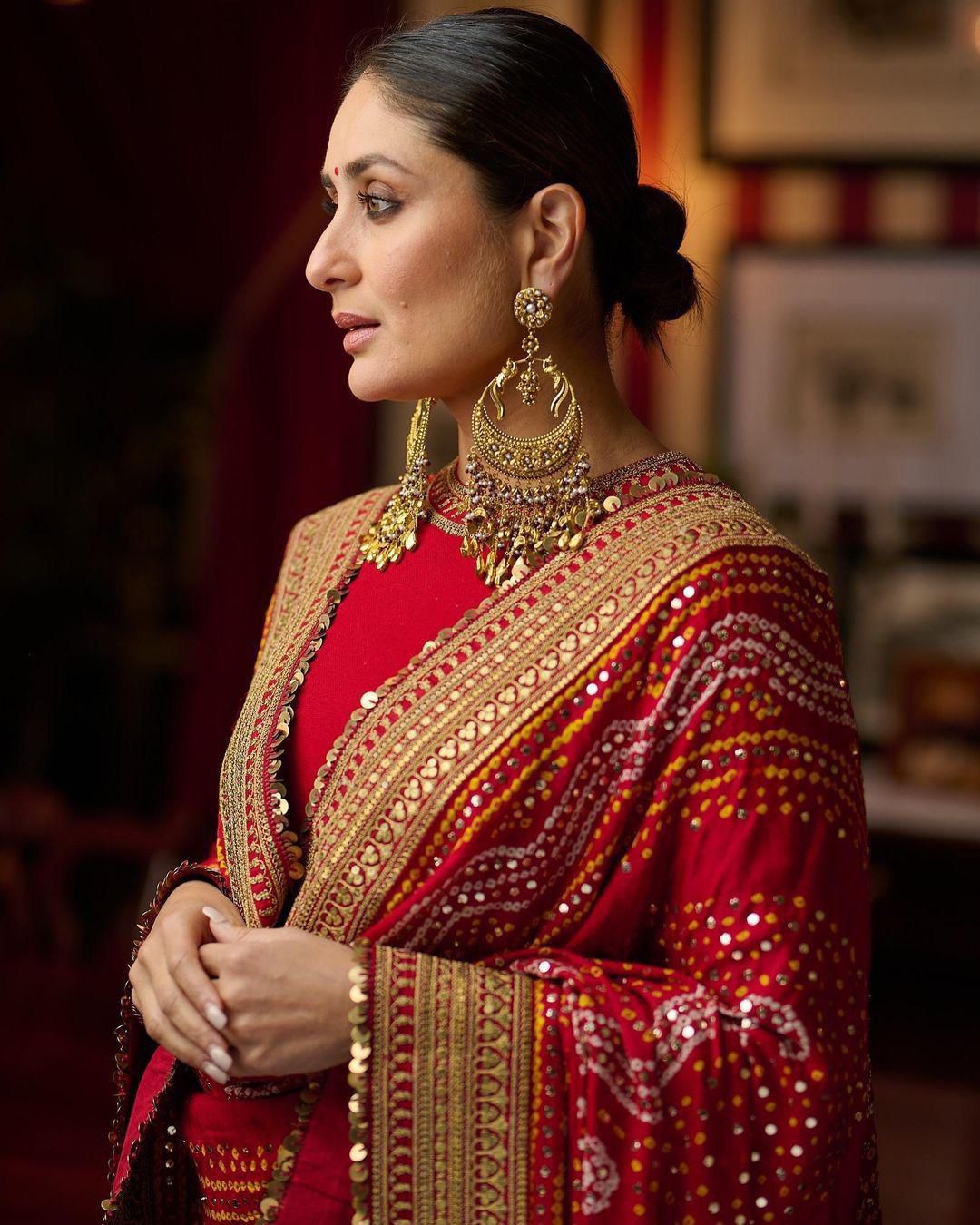 Red Georgette Salwar Kameez – Karwa Chauth Special Elegance