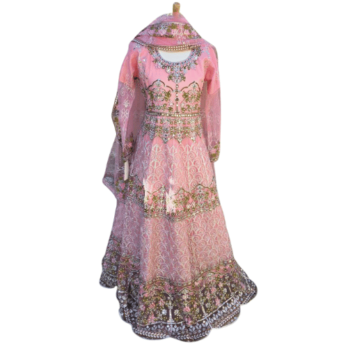 Pink Pakistani Anarkali Suit