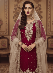 Jimmy Choo Embroidered Plazzo Set – Butterfly Net Dupatta 4