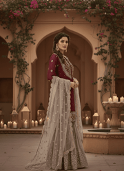 Heavy Faux Georgette Sharara Set – Embroidered with Dupatta 3
