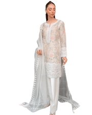 Trending Kurta & Farshi Salwaar Set – Printed Tebi Organza 2