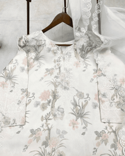 Trending Kurta & Farshi Salwaar Set – Printed Tebi Organza 4