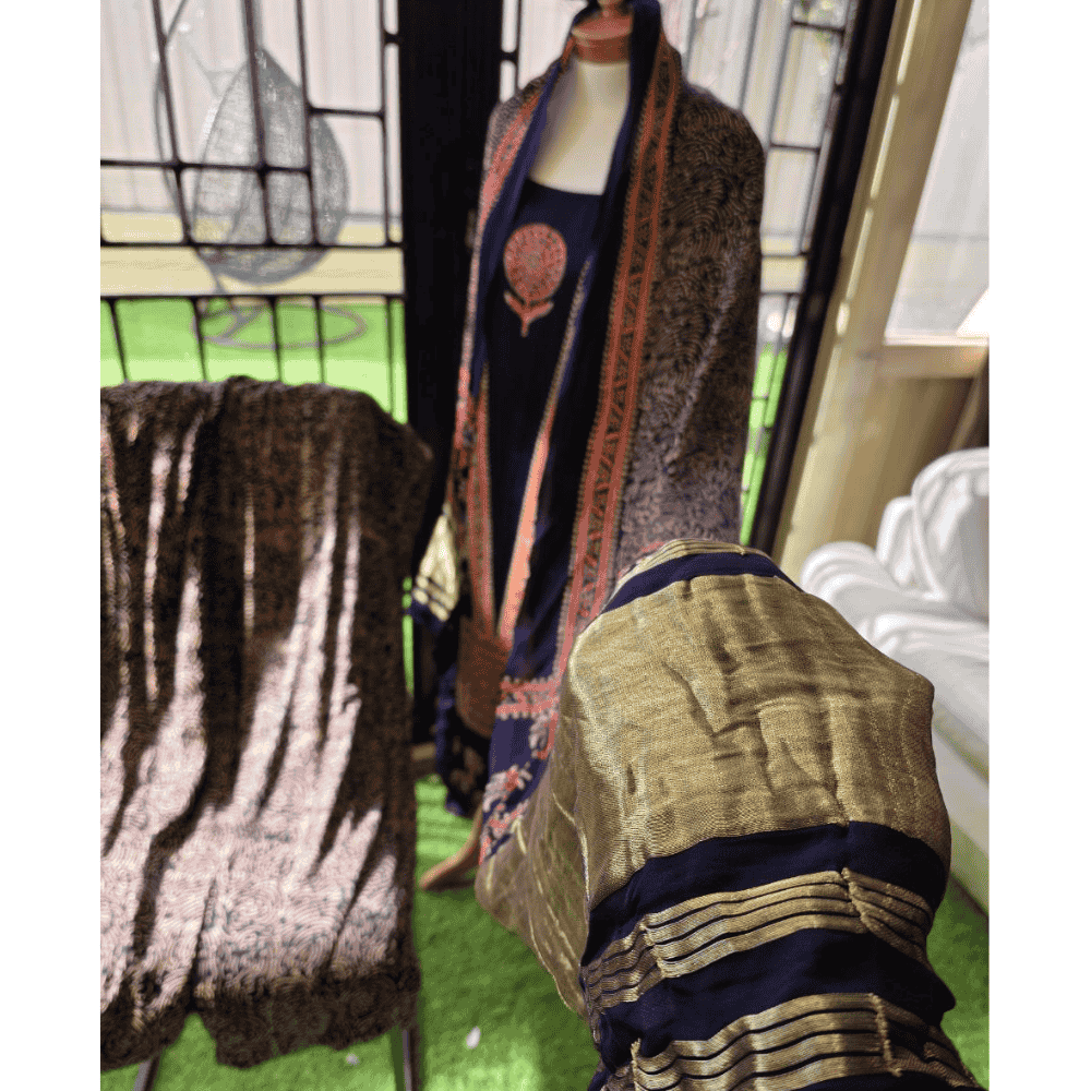 Green Ajrak Salwar Suit