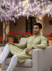 Pesta Cotton Men’s Kurta with Embroidery & Stone Work 4