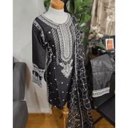 Black Pakistani Salwar Suit – Cotton Pajama 10
