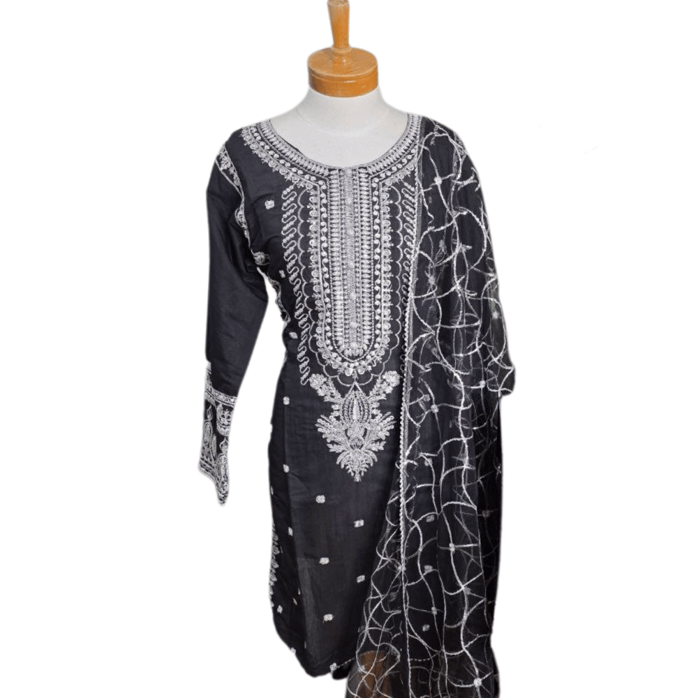 Black Pakistani Salwar Suit – Cotton Pajama