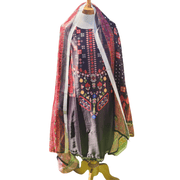 Pakistani Satin 3-Piece Salwar Suit – Elegant Kota Dupatta Set 7