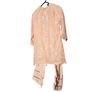 Baby Pink Chiffon Kids Salwar Suit – Soft & Stylish 3