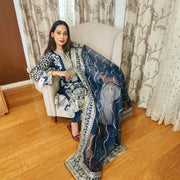 Pakistani Sea Green Salwar Suit with Heavy Embroidery 8