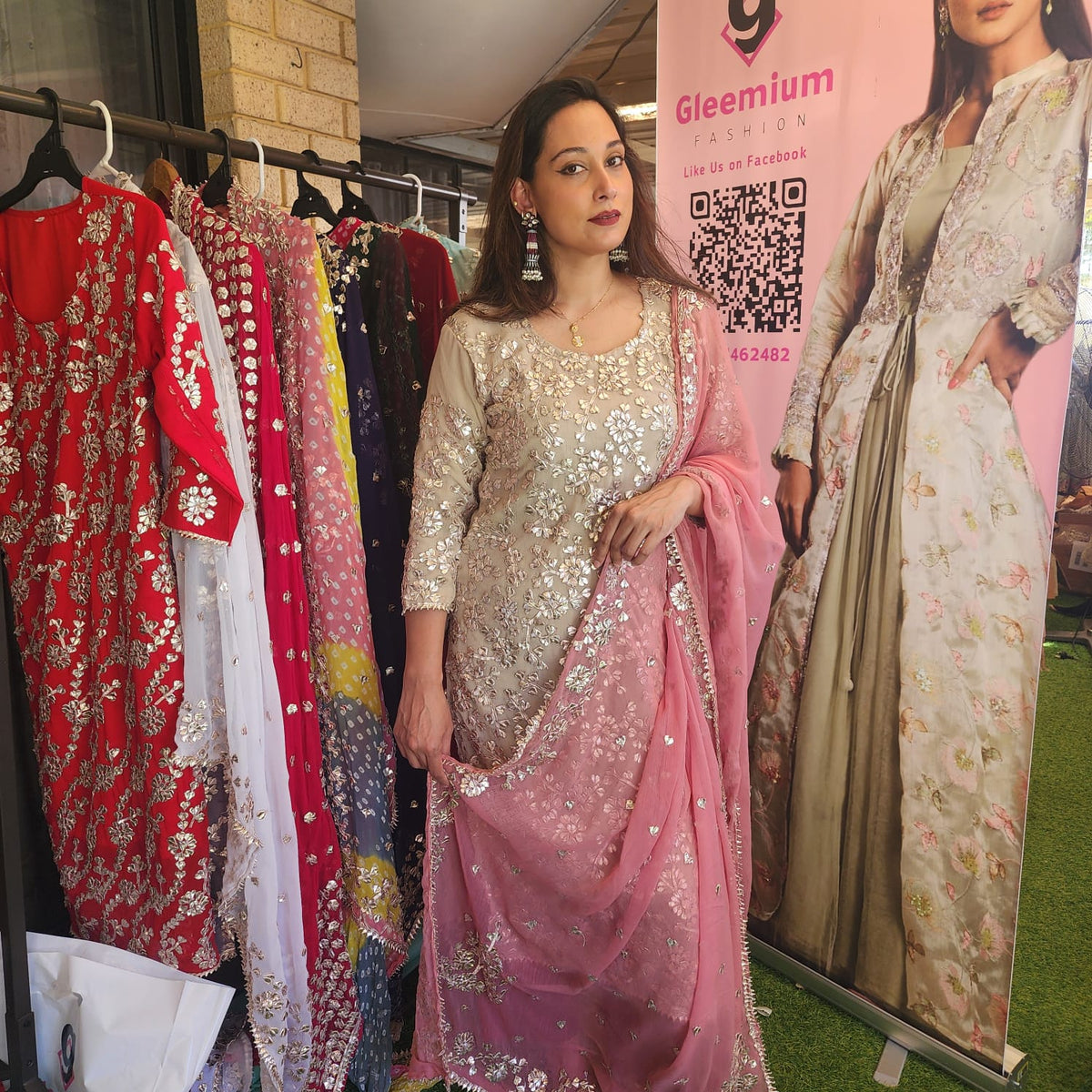 Chiffon Gota Patti Pakistani Kameez Salwar – Traditional Elegance for Women