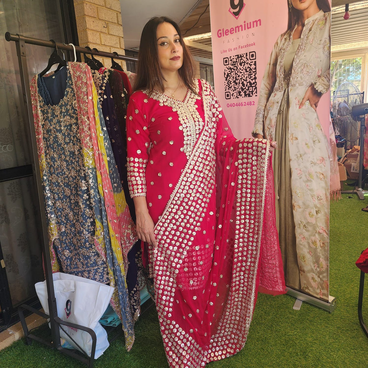 Gota Patti Pakistani Salwar Kameez for Women – Chiffon Grace