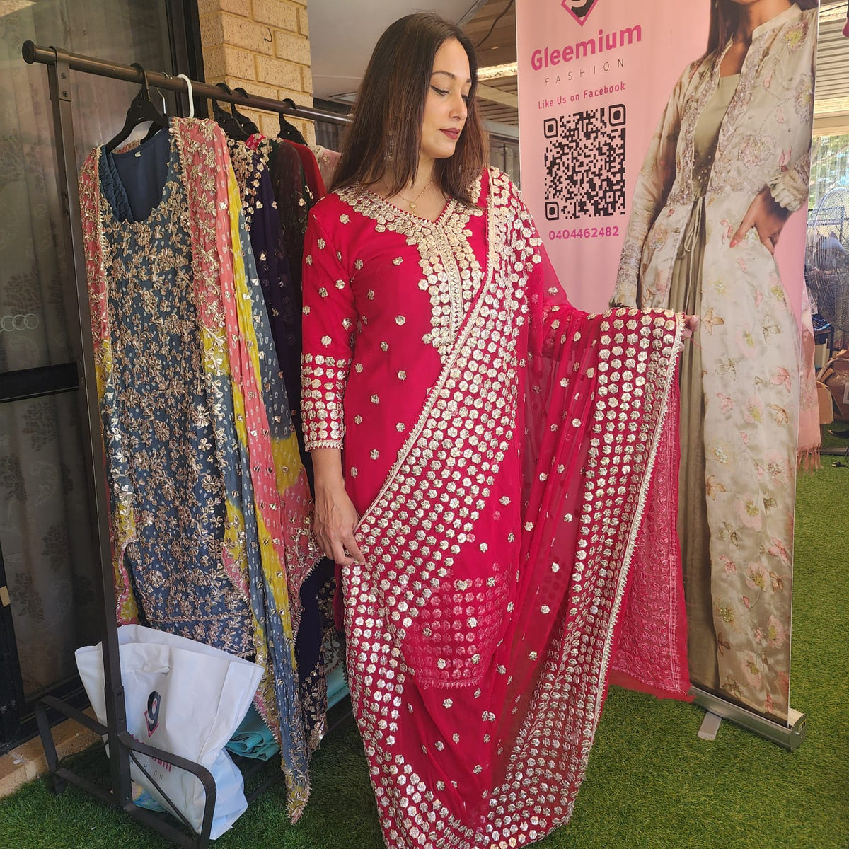 Gota Patti Pakistani Salwar Kameez for Women – Chiffon Grace