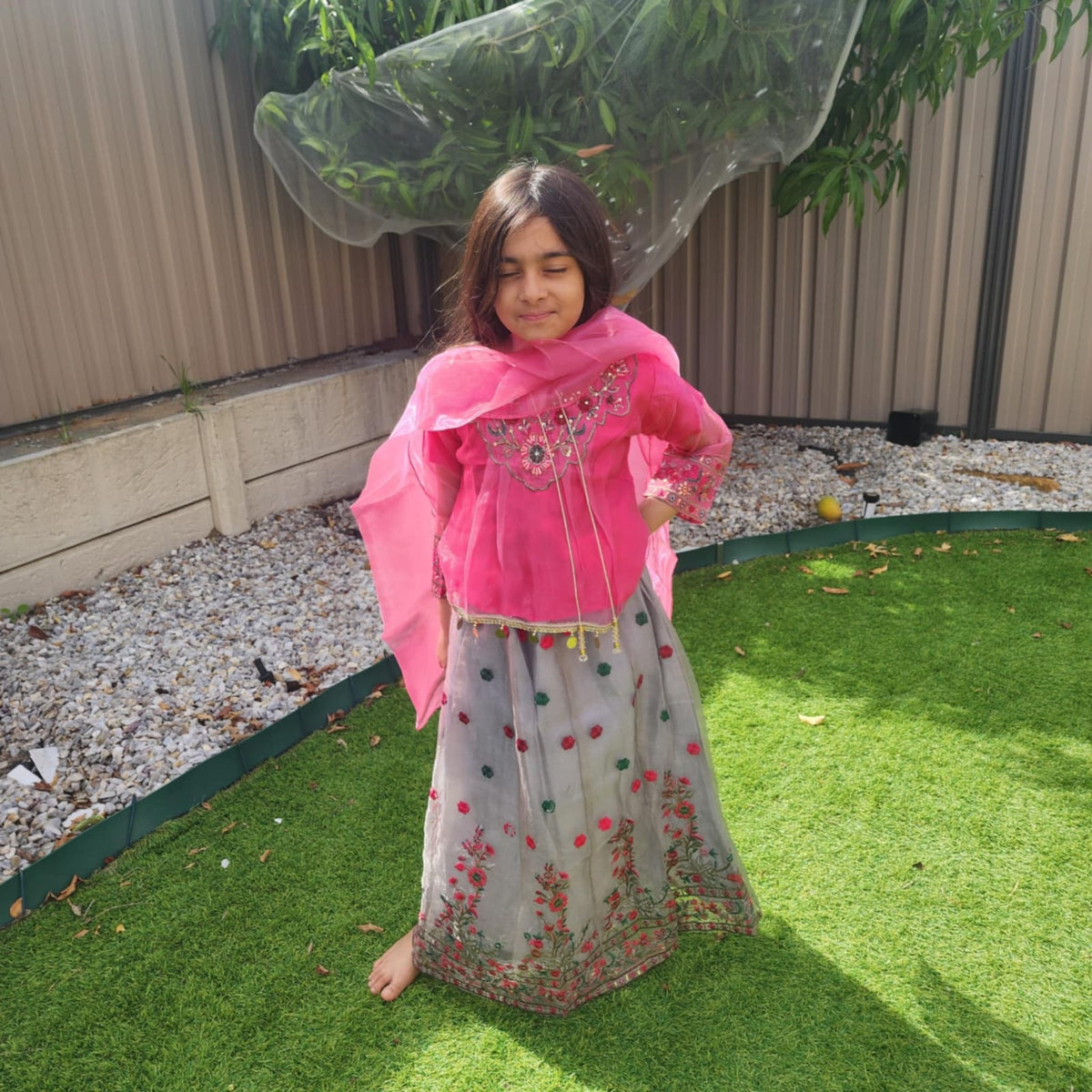 Multicolor Cotton Lehenga for Kids – Vibrant Festive Wear