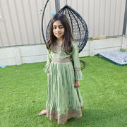 Silk Anarkali Gown for Kids – Elegant Wear for Girls 3