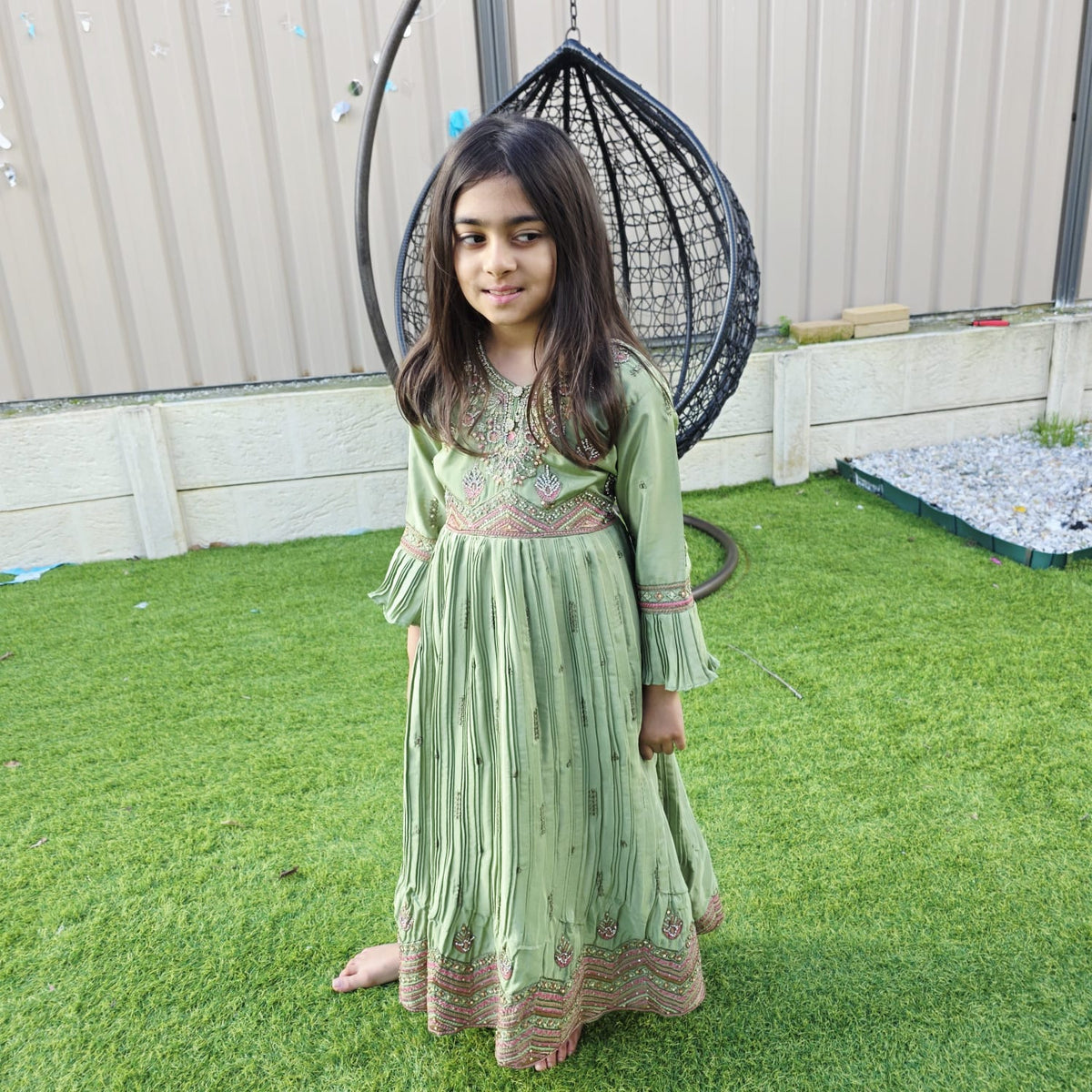 Silk Anarkali Gown for Kids – Elegant Wear for Girls