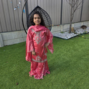 Silk Sharara Suit for Girls – Festive Ethnic Wear for Kids 12