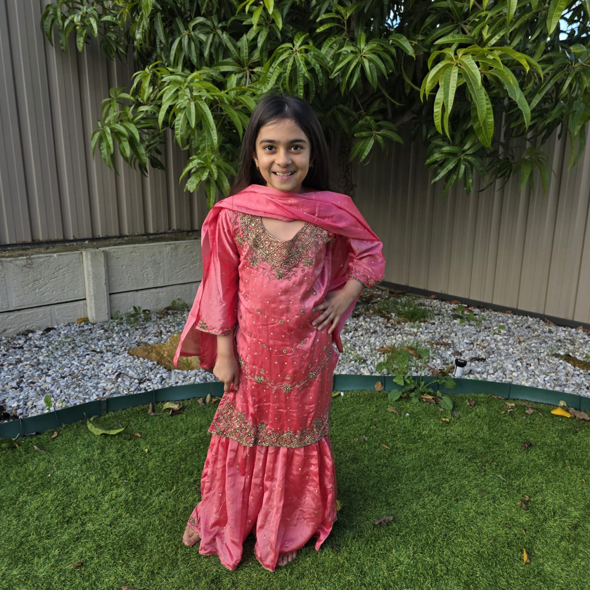 Silk Sharara Suit for Kids – Elegant Ethnic Wear for Girls