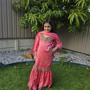 Silk Sharara Suit for Kids – Elegant Ethnic Wear for Girls 9