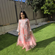 Elegant Kids Gown in Organza – Festive & Party Wear for Girls 10