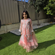 Elegant Kids Gown in Organza – Festive & Party Wear for Girls 11