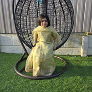 Twirl-Ready Kids Anarkali Gown in Pesta Green – Chiffon 9
