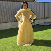 Beige Organza Kids Anarkali Dress – Elegant Ethnic Wear 7
