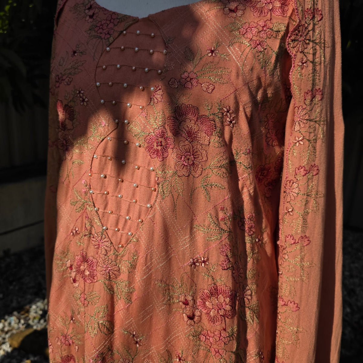 Pakistani 3-Piece Salwar Suit – Pashmina & Satin Variants