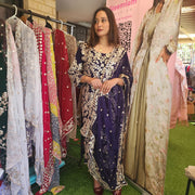 Pakistani Chiffon Fabric Gota Patti Salwar Kameez Set 12