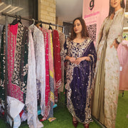 Pakistani Chiffon Fabric Gota Patti Salwar Kameez Set 7