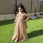 Silk Anarkali Gown for Kids – Regal Ethnic Wear for Girls 12