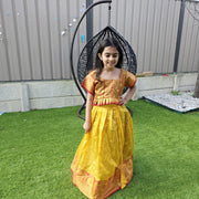 Yellow Silk Kids Lehenga Choli – Festive Wear 11
