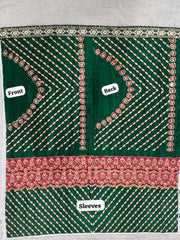 Diwali Chinon Silk Saree – Star Print Saree with Mirror Work, Embroidered Peacock Pallu & Lace Border in 3 Colours 21