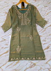 Diwali Frendy Silk Palazzo Suit – Sequin Embroidered Kurti with Scalloped Dupatta 12
