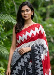 Pure Cotton Mulmul Saree with Blouse 1