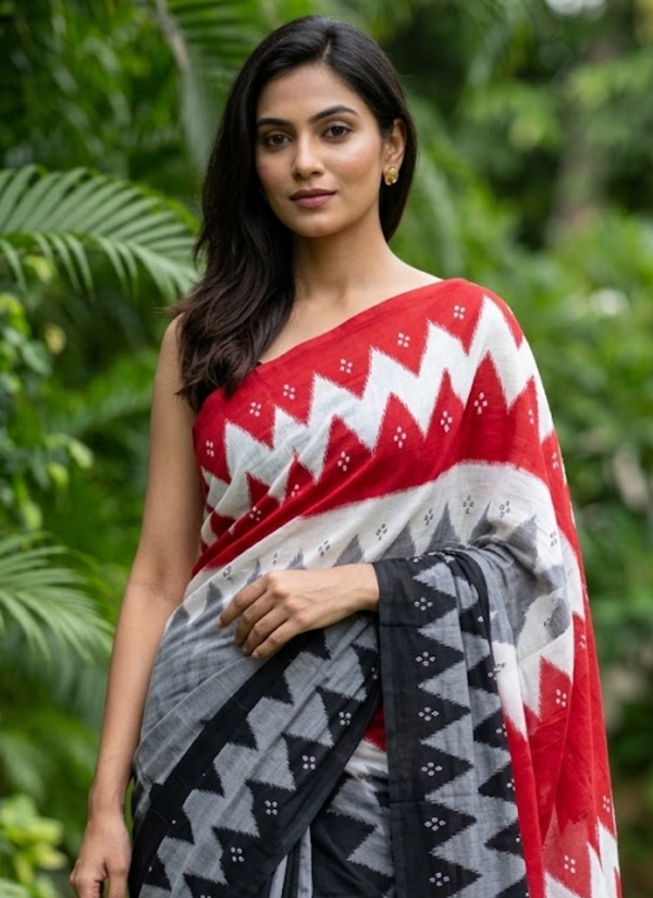 Pure Cotton Mulmul Saree with Blouse, Indian Saree Online Shop Australia