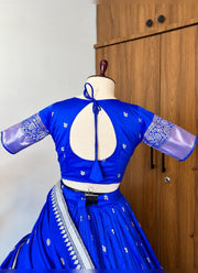 Diwali Half Saree Lehenga – Soft Silk Zari Woven Langa Voni with Embroidered Vichitra Dupatta 13