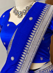 Diwali Half Saree Lehenga – Soft Silk Zari Woven Langa Voni with Embroidered Vichitra Dupatta 15