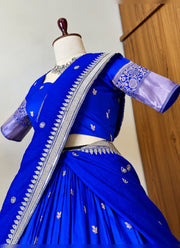Diwali Half Saree Lehenga – Soft Silk Zari Woven Langa Voni with Embroidered Vichitra Dupatta 14