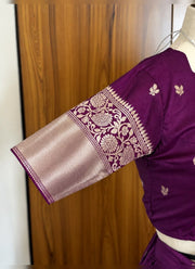 Diwali Half Saree Lehenga – Soft Silk Zari Woven Langa Voni with Embroidered Vichitra Dupatta 10
