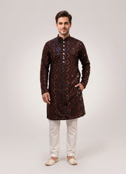 Diwali Heavy Sequin Kurta for Men – Sequin & Mirror Work Kurta in 10 Designs with Optional Pyjama 7