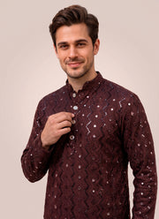 Diwali Heavy Sequin Kurta for Men – Sequin & Mirror Work Kurta in 10 Designs with Optional Pyjama 21