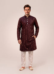 Diwali Heavy Sequin Kurta for Men – Sequin & Mirror Work Kurta in 10 Designs with Optional Pyjama 19