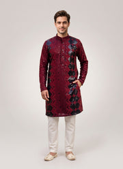 Diwali Heavy Sequin Kurta for Men – Sequin & Mirror Work Kurta in 10 Designs with Optional Pyjama 4