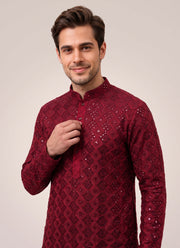 Diwali Heavy Sequin Kurta for Men – Sequin & Mirror Work Kurta in 10 Designs with Optional Pyjama 3